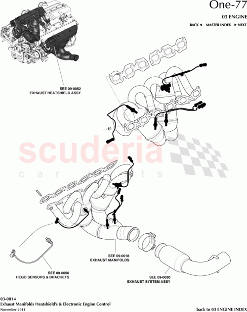 Part Diagram for Aston Martin SEE 09-0018