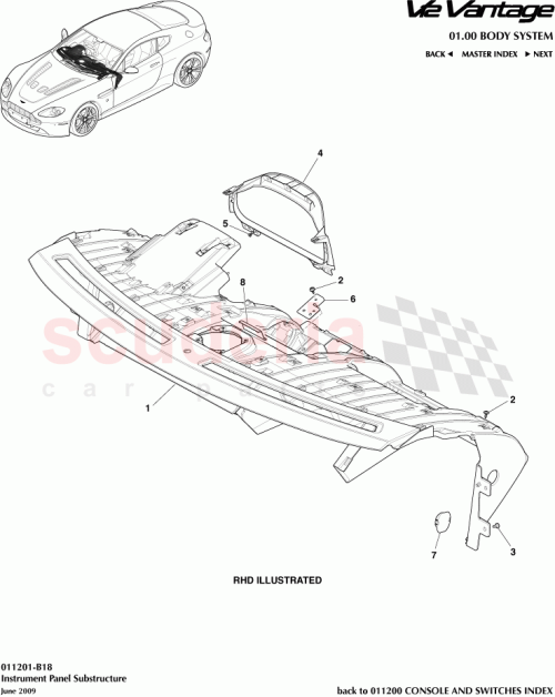 Part Diagram for Aston Martin 6G33-C04304-BBW