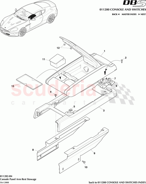 Part Diagram for Aston Martin 9G33-044J16-AAW