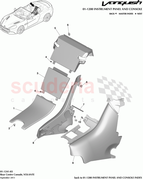 Part Diagram for Aston Martin ED33-047A44-AAW