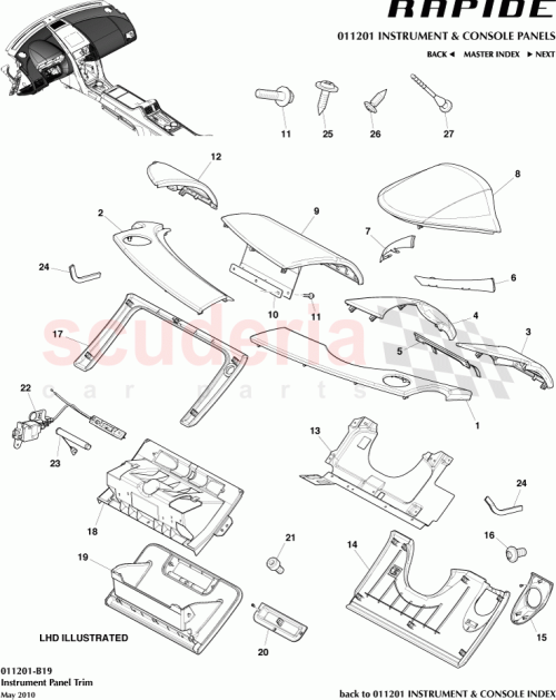 Part Diagram for Aston Martin 6G33-4073A-AA