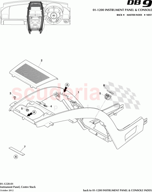 Part Diagram for Aston Martin CG43-55210-BBW