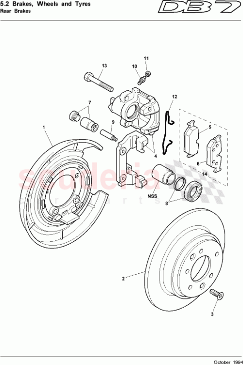 Part Diagram for Aston Martin 28-83429