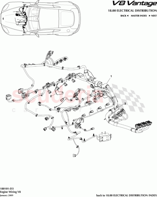 Part Diagram for Aston Martin 702565