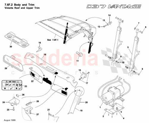 Part Diagram for Aston Martin 93-84387