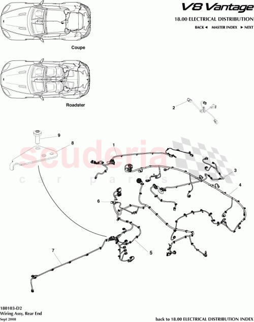 Part Diagram for Aston Martin 702930