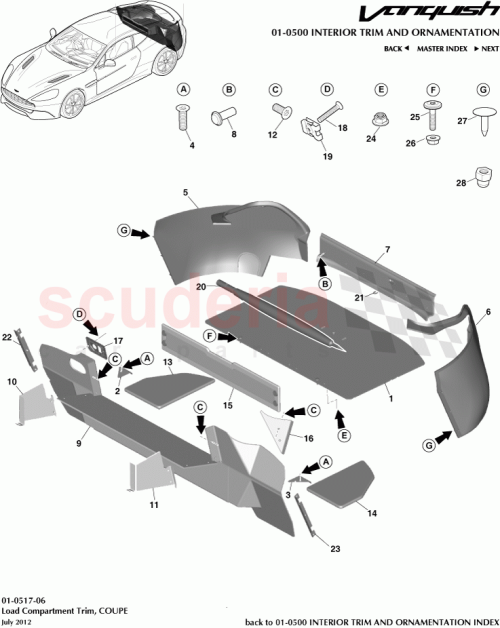 Part Diagram for Aston Martin CD33-454B04-ACW