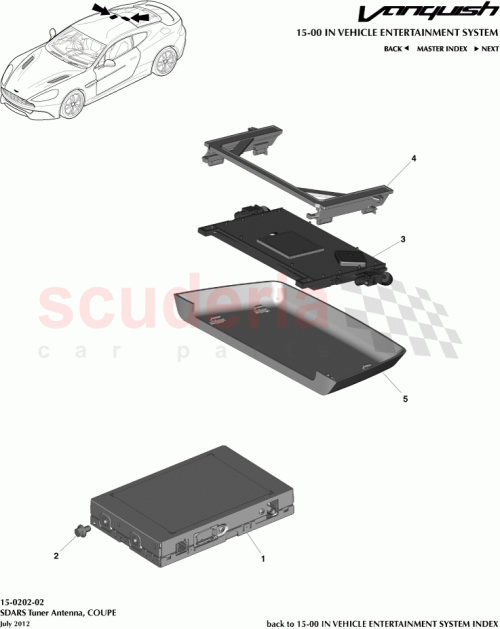 Part Diagram for Aston Martin DD33-18C901-AA