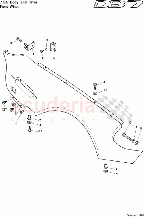 Part Diagram for Aston Martin 62-82398