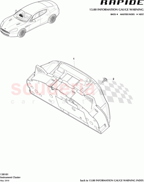 Part Diagram for Aston Martin BD43-10849-BC