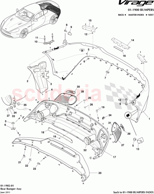 Part Diagram for Aston Martin CG43-33612-AC