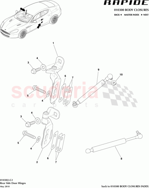 Part Diagram for Aston Martin AD43-F26811-AA