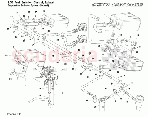 Part Diagram for Aston Martin 34122285AA