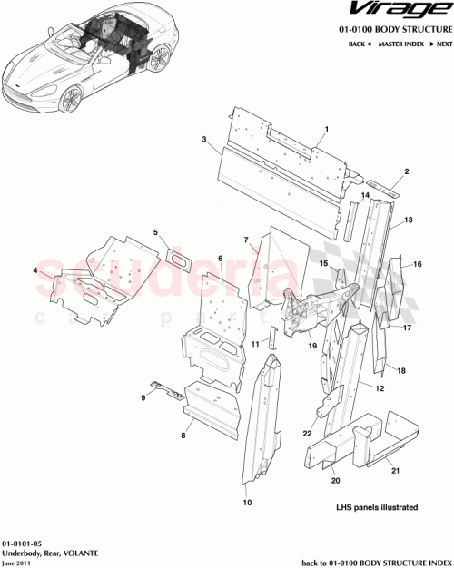 Part Diagram for Aston Martin GOAG33-10504-AA