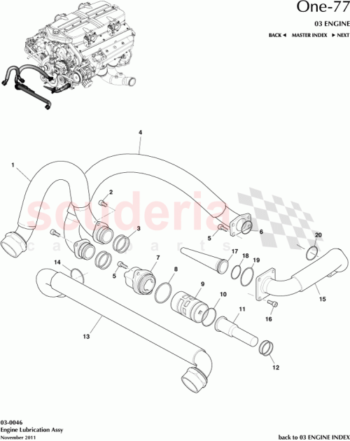 Part Diagram for Aston Martin 12023-03-7198-AA