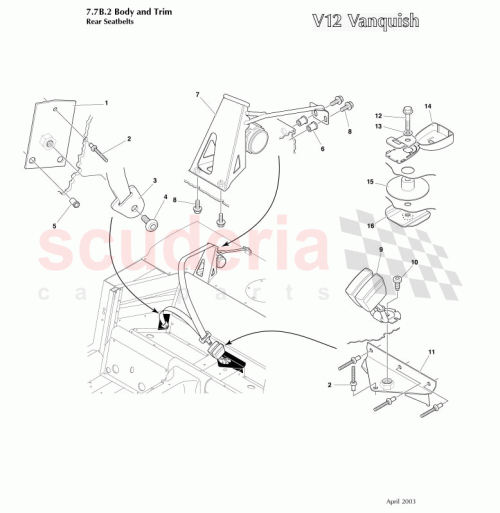 Part Diagram for Aston Martin 8084919