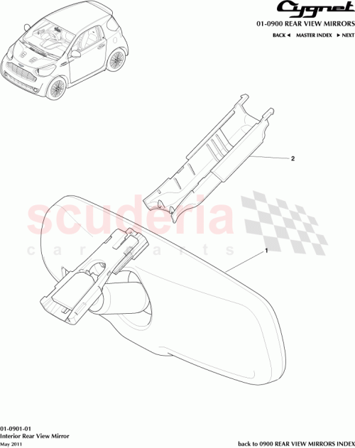 Part Diagram for Aston Martin 87810-0F050