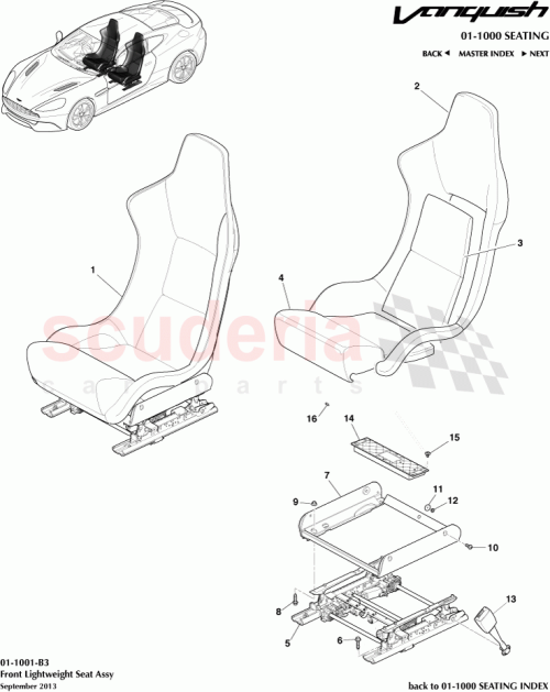 Part Diagram for Aston Martin W500624-S303