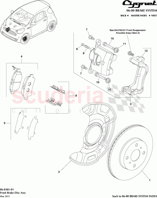 Part Diagram for Aston Martin 47775-52010