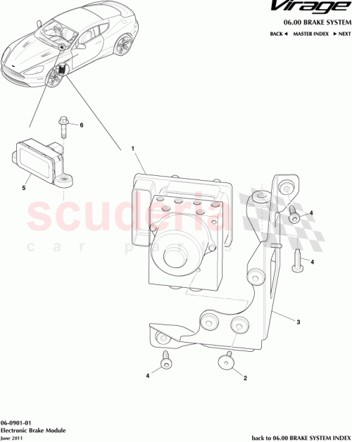 Part Diagram for Aston Martin BG33-14B296-BA