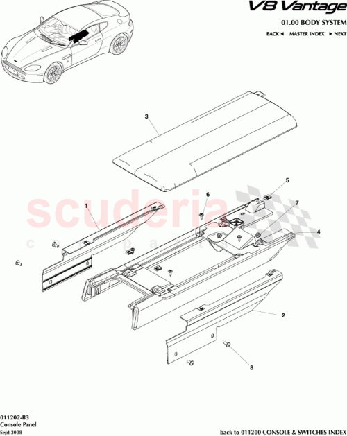 Part Diagram for Aston Martin 8G33C067446BAW