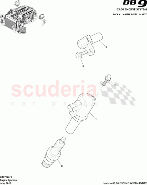 Part Diagram for Aston Martin 07-85126-PK