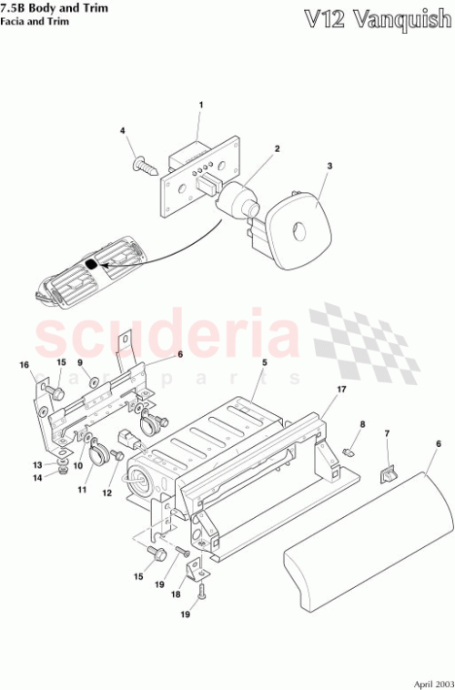 Part Diagram for Aston Martin 1R12-743556-AB