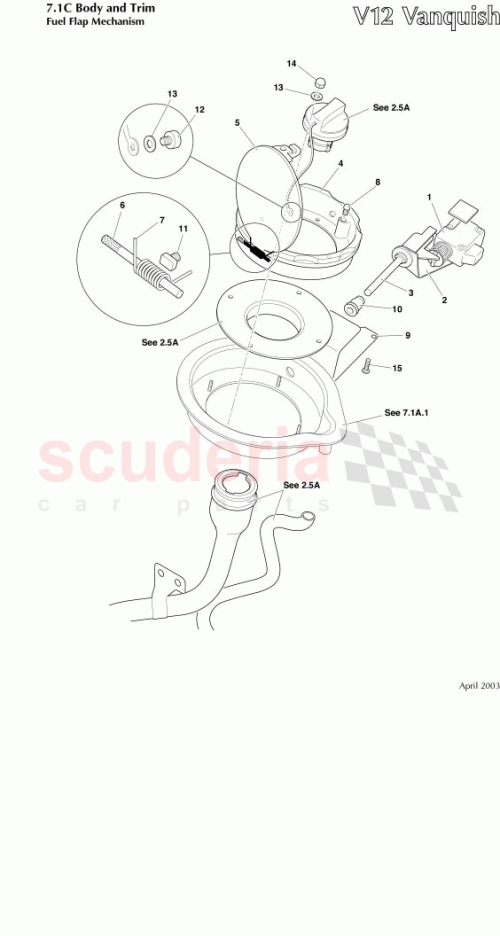 Part Diagram for Aston Martin 699295