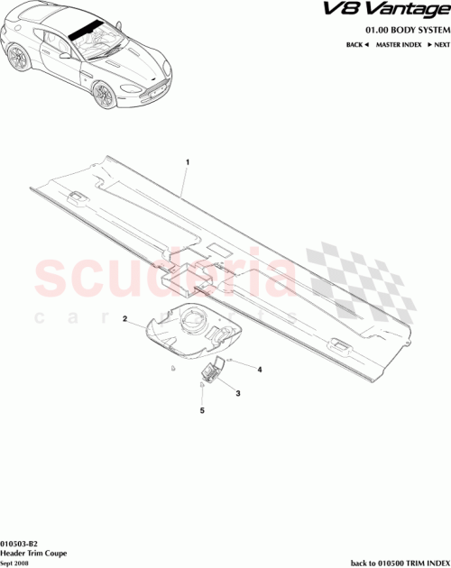 Part Diagram for Aston Martin 6G43519A58CAW