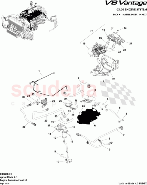Part Diagram for Aston Martin 6G33-35-10625