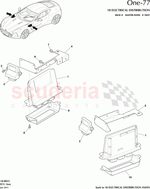 Part Diagram for Aston Martin 12023-03-8676-AC
