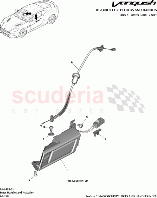 Part Diagram for Aston Martin CD33-22615-AG