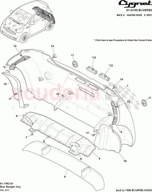Part Diagram for Aston Martin 58303-74010