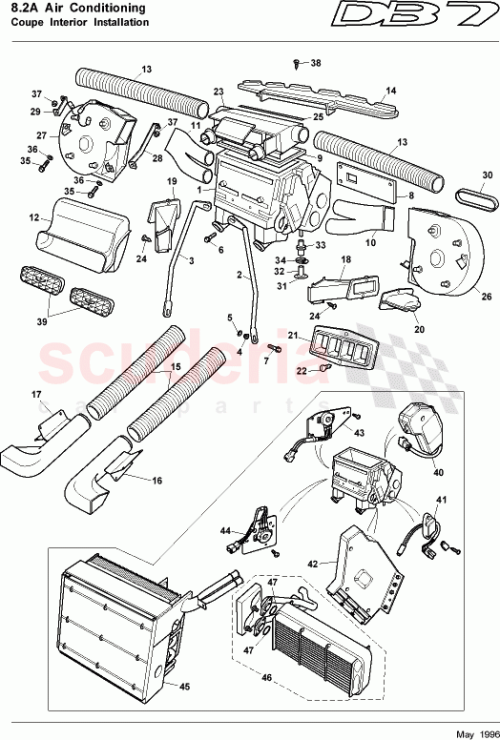 Part Diagram for Aston Martin 89-82105
