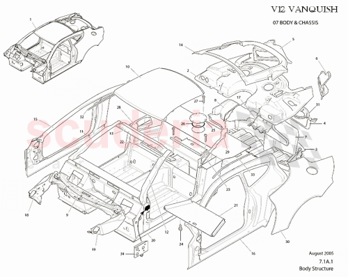 Part Diagram for Aston Martin 1R12-161114-AA
