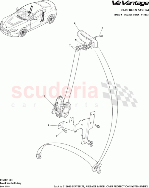 Part Diagram for Aston Martin 6G33-610D36-AA