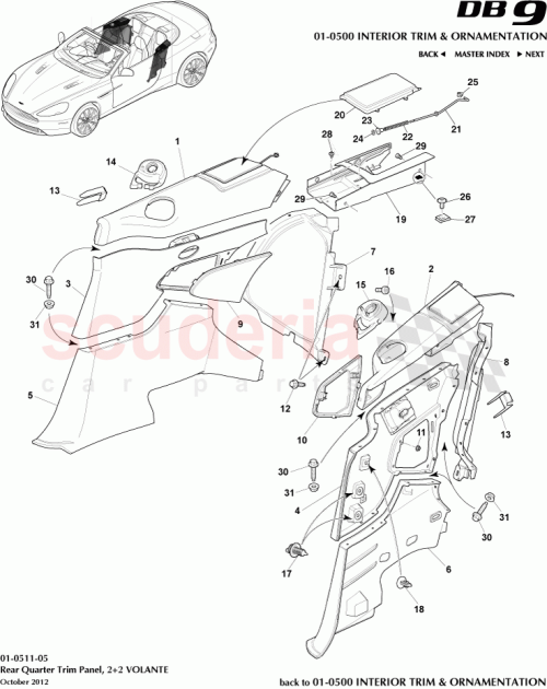 Part Diagram for Aston Martin CG43-L31113-ADW