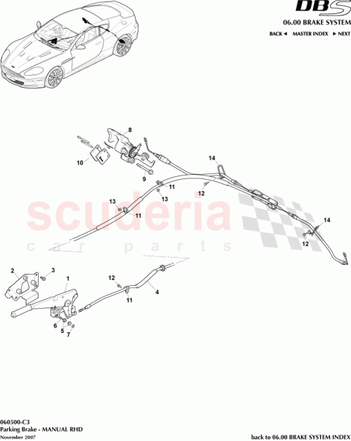 Part Diagram for Aston Martin 4G43-2C637-BB