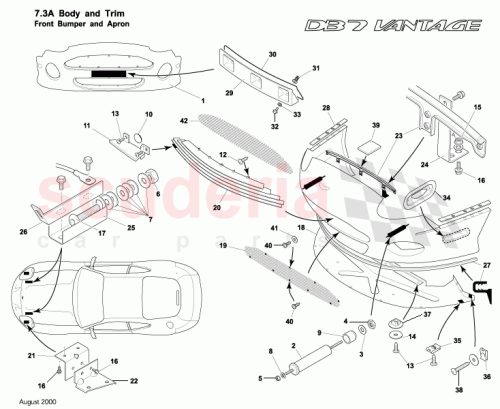 Part Diagram for Aston Martin 71-140107-AA