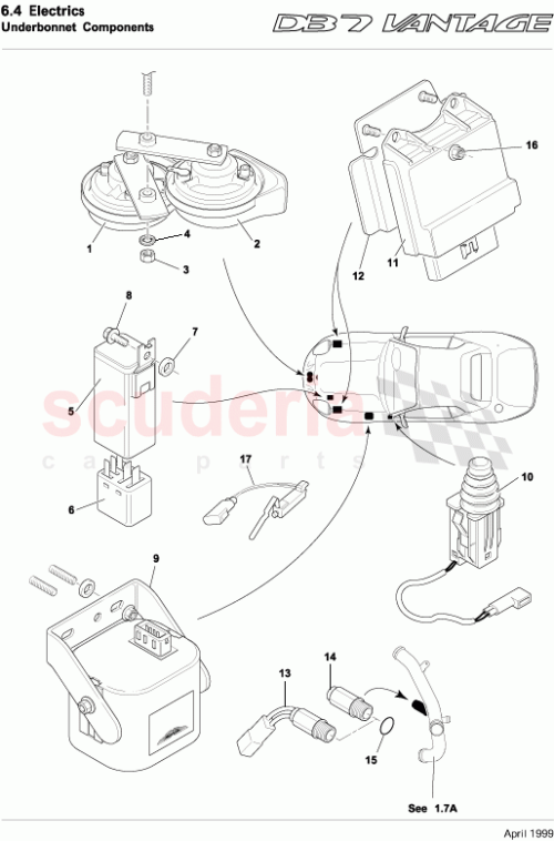 Part Diagram for Aston Martin 90-85345