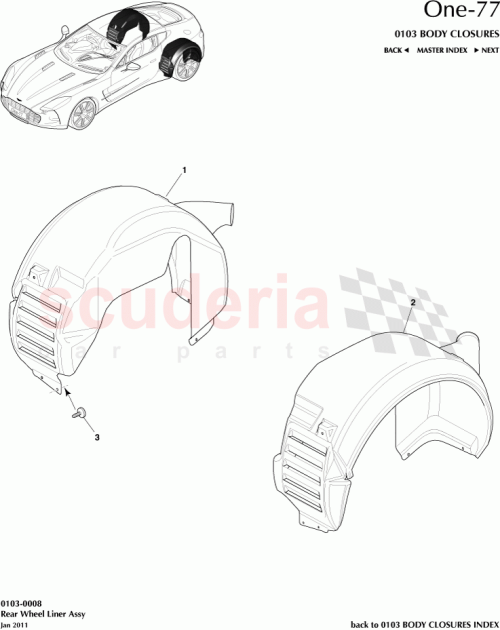 Part Diagram for Aston Martin 12023-03-8662-AD