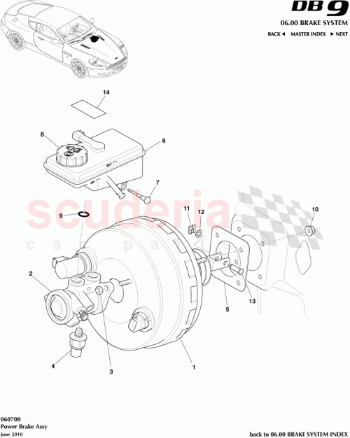 Part Diagram for Aston Martin 4G43-33-10211