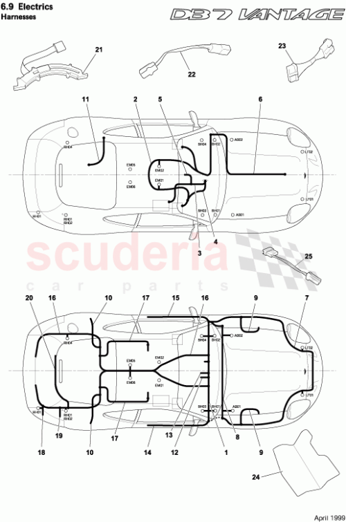 Part Diagram for Aston Martin 37-121821-AC