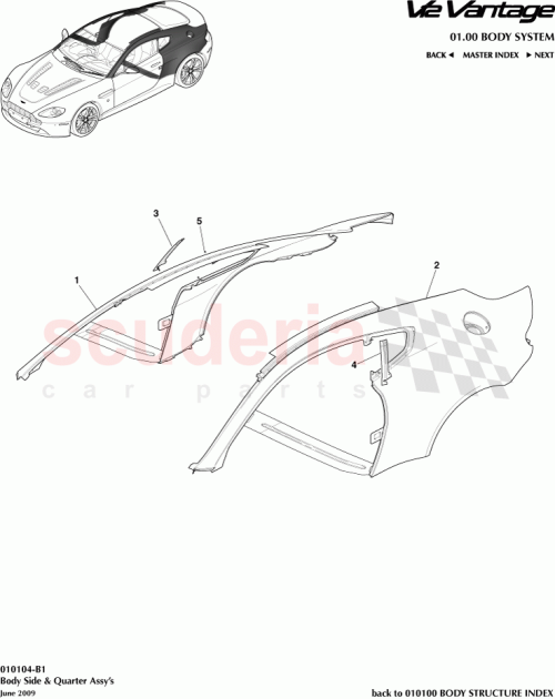 Part Diagram for Aston Martin 6G33-61-10848