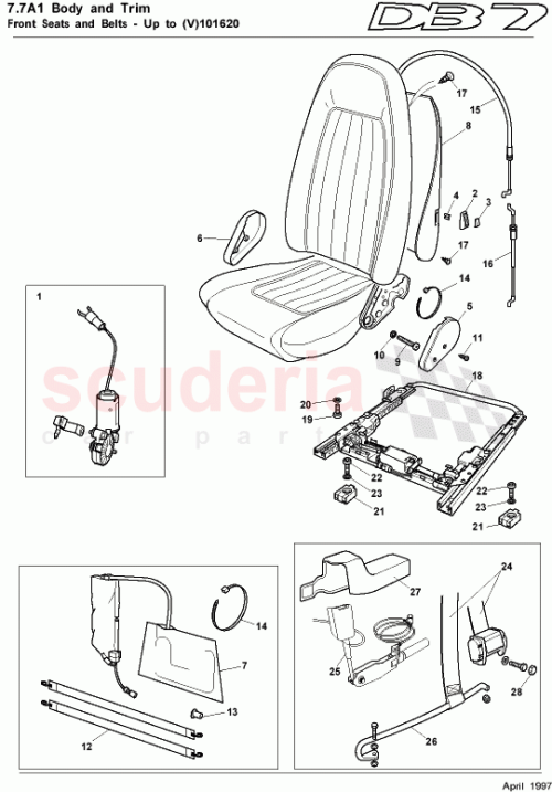 Part Diagram for Aston Martin 80-84499