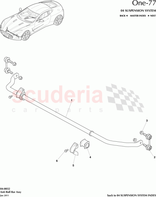 Part Diagram for Aston Martin 12023-11-1066-AD
