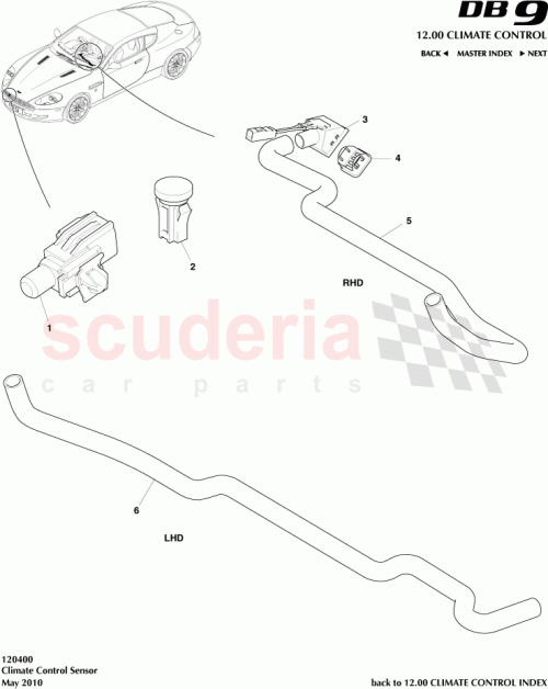 Part Diagram for Aston Martin 7G33-19E642-AB
