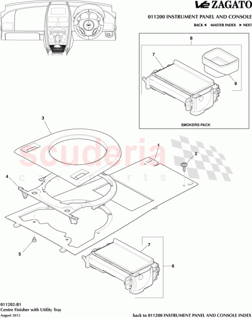 Part Diagram for Aston Martin CY83-043K78-CA
