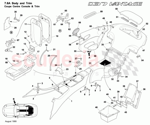 Part Diagram for Aston Martin 697643