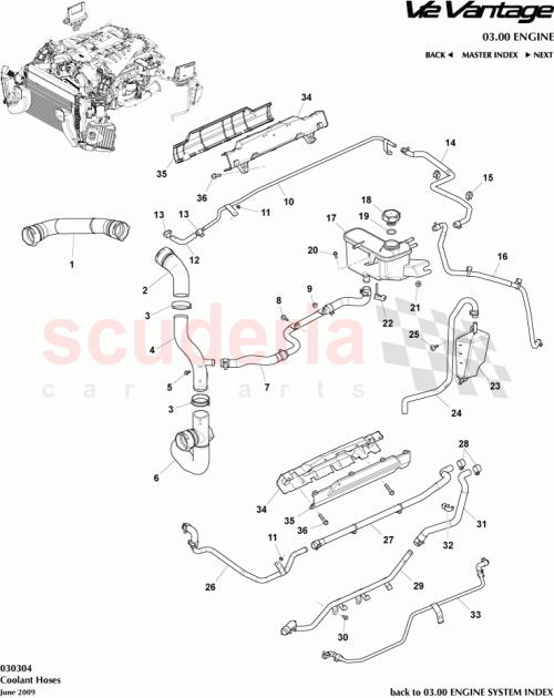 Part Diagram for Aston Martin AD23-8C363-AB